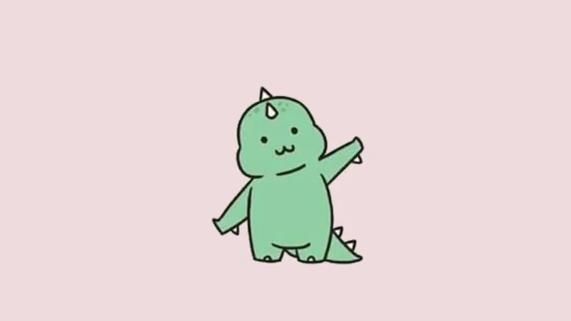 Siêu đáng yêu với avatar đôi cute khủng long