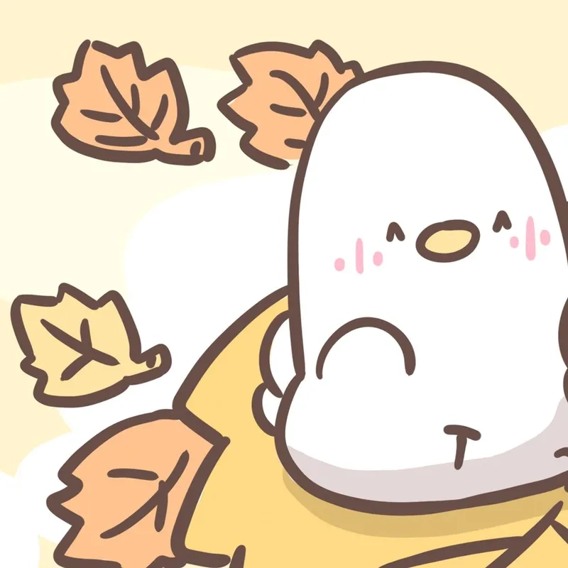 Siêu cute với avatar vịt trắng dễ thương