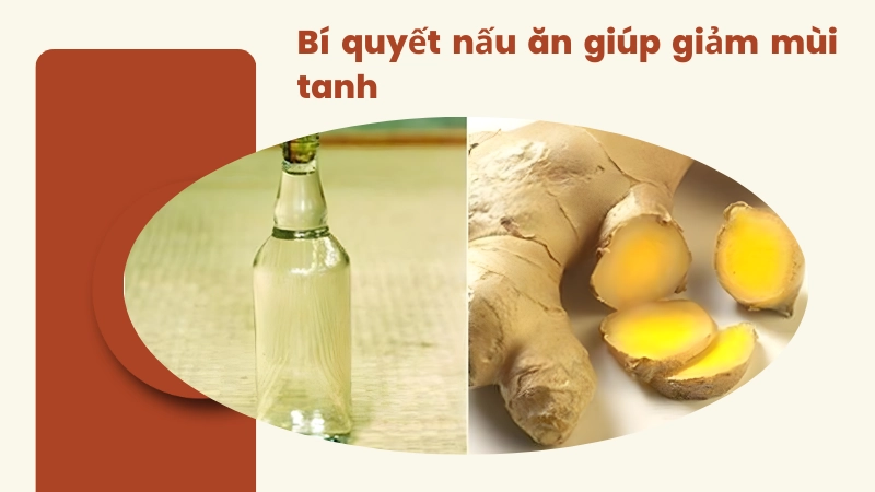 Sử dụng gừng và hành tím khử mùi khi chế biến món ăn