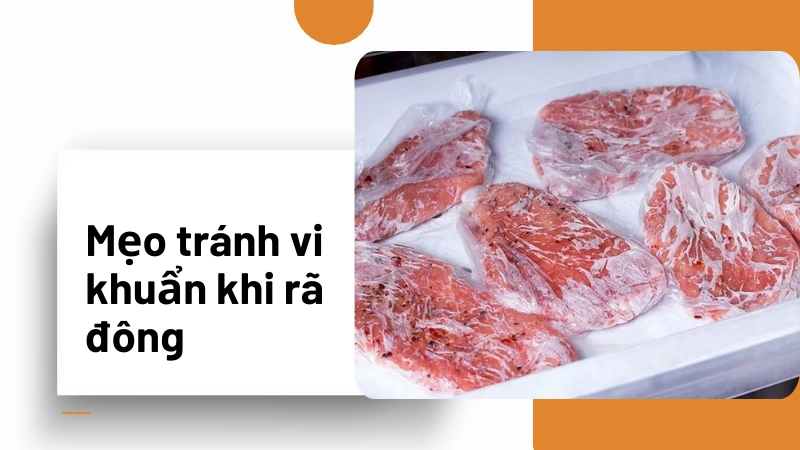 Vệ sinh tay sạch sẽ giúp tránh nhiễm khuẩn khi rã đông thịt